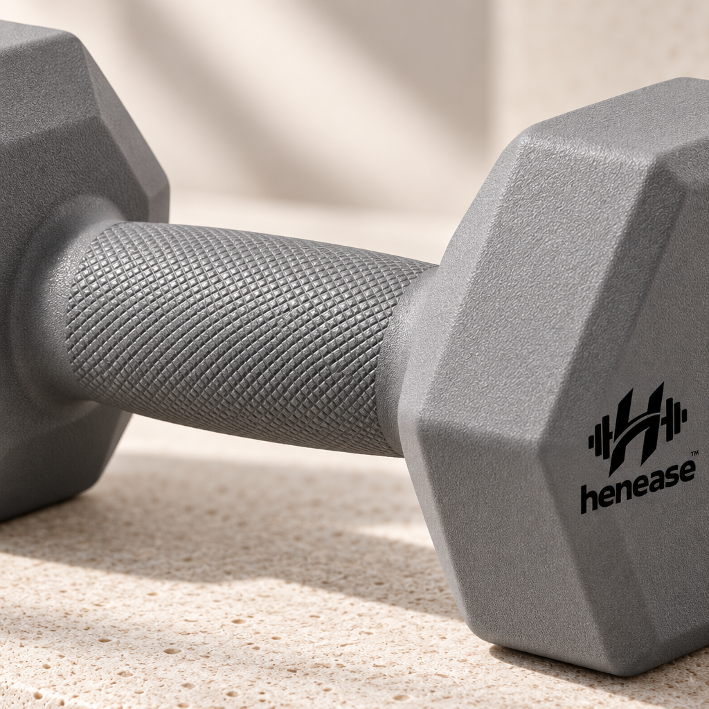 henease™ Matte Hex-Coated Dumbbell