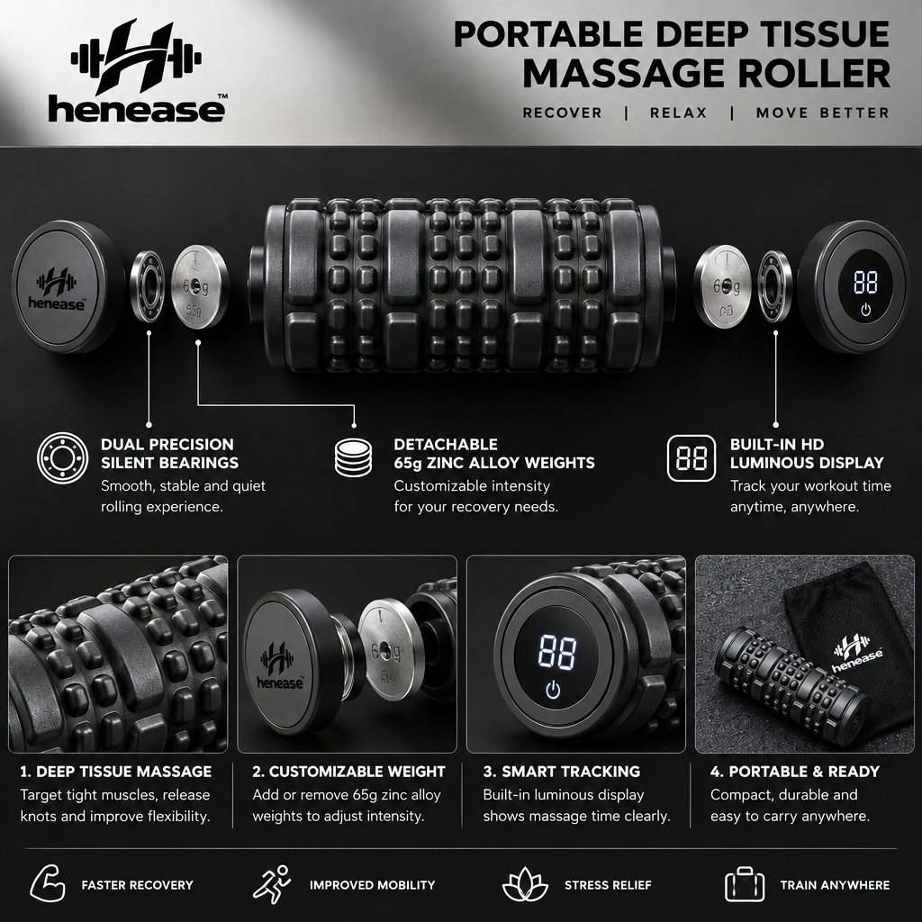 henease™ Portable Deep Fascia Massage Roller