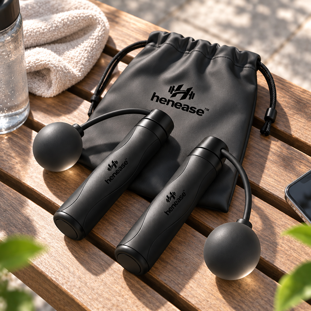 henease™ Cordless Weighted Electronic Jump Rope with Magnetic Resistance