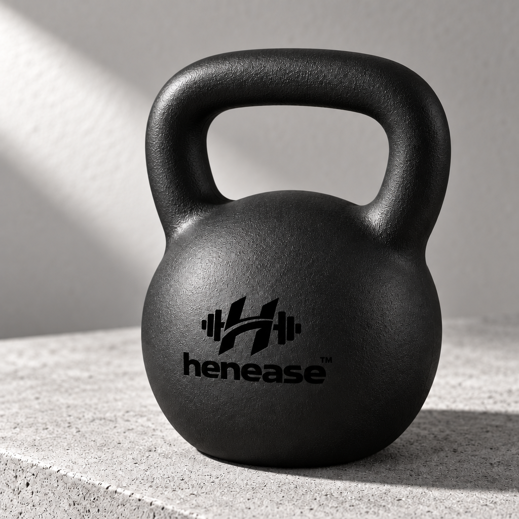 henease™ Solid Cast Matte Kettlebell