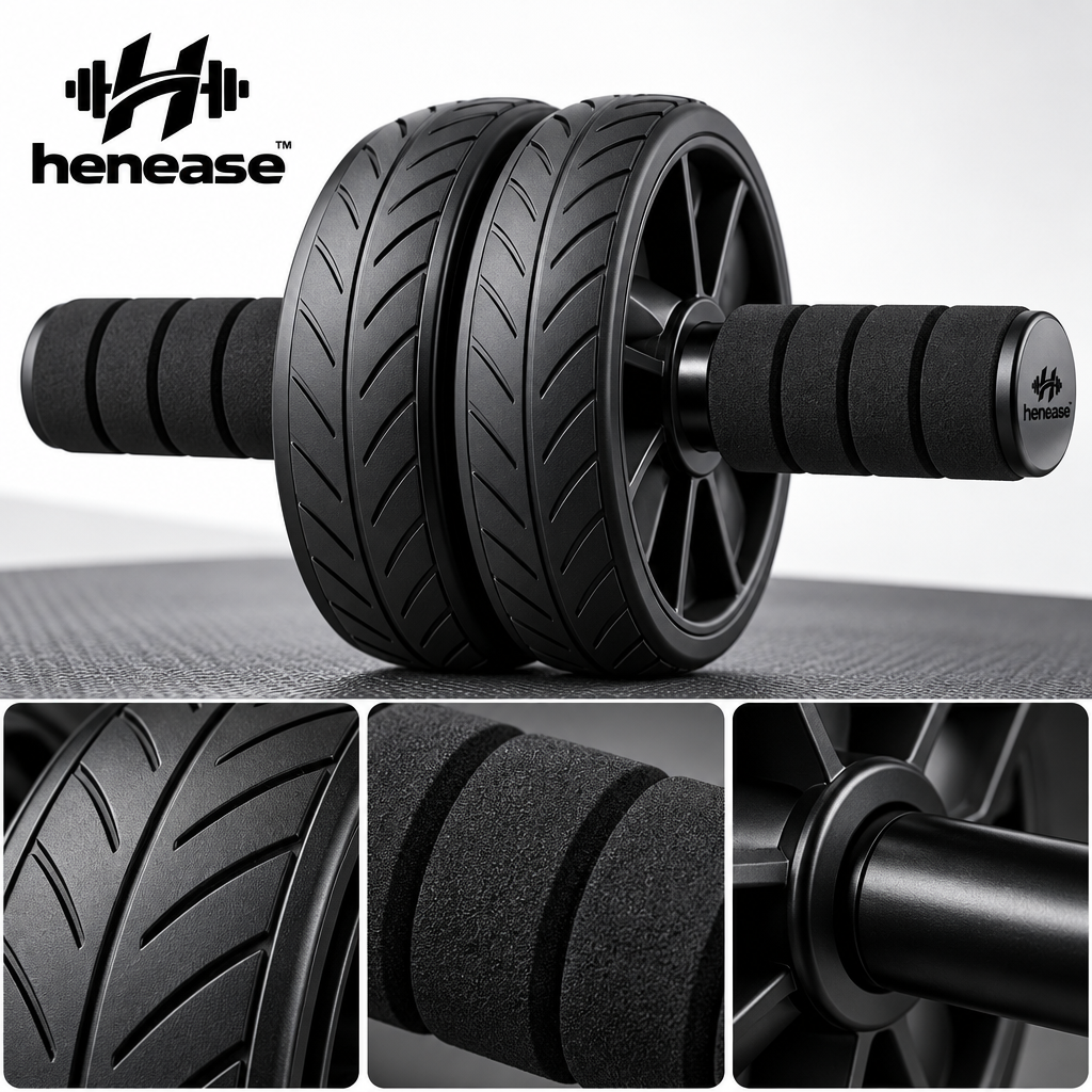 henease™ Matte Dual-Wheel Automatic Rebound Ab Roller